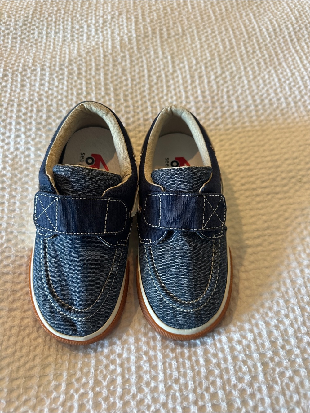NWOT See Kai Run Navy Blue Velcro Toddler Sneakers